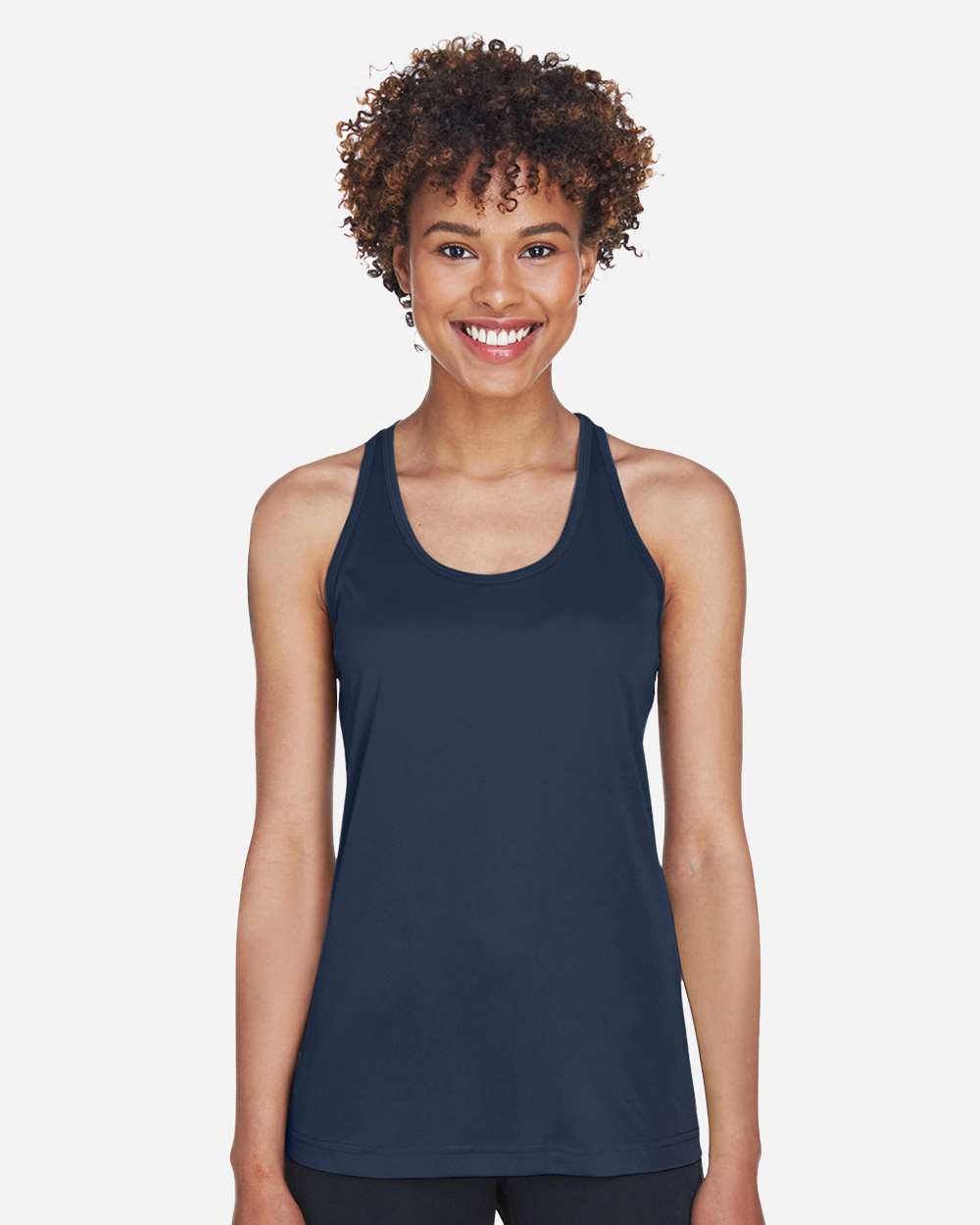 Women's Zone Performance Racerback Tank - OnModelFront - B682D9652 - Sport Dark Navy