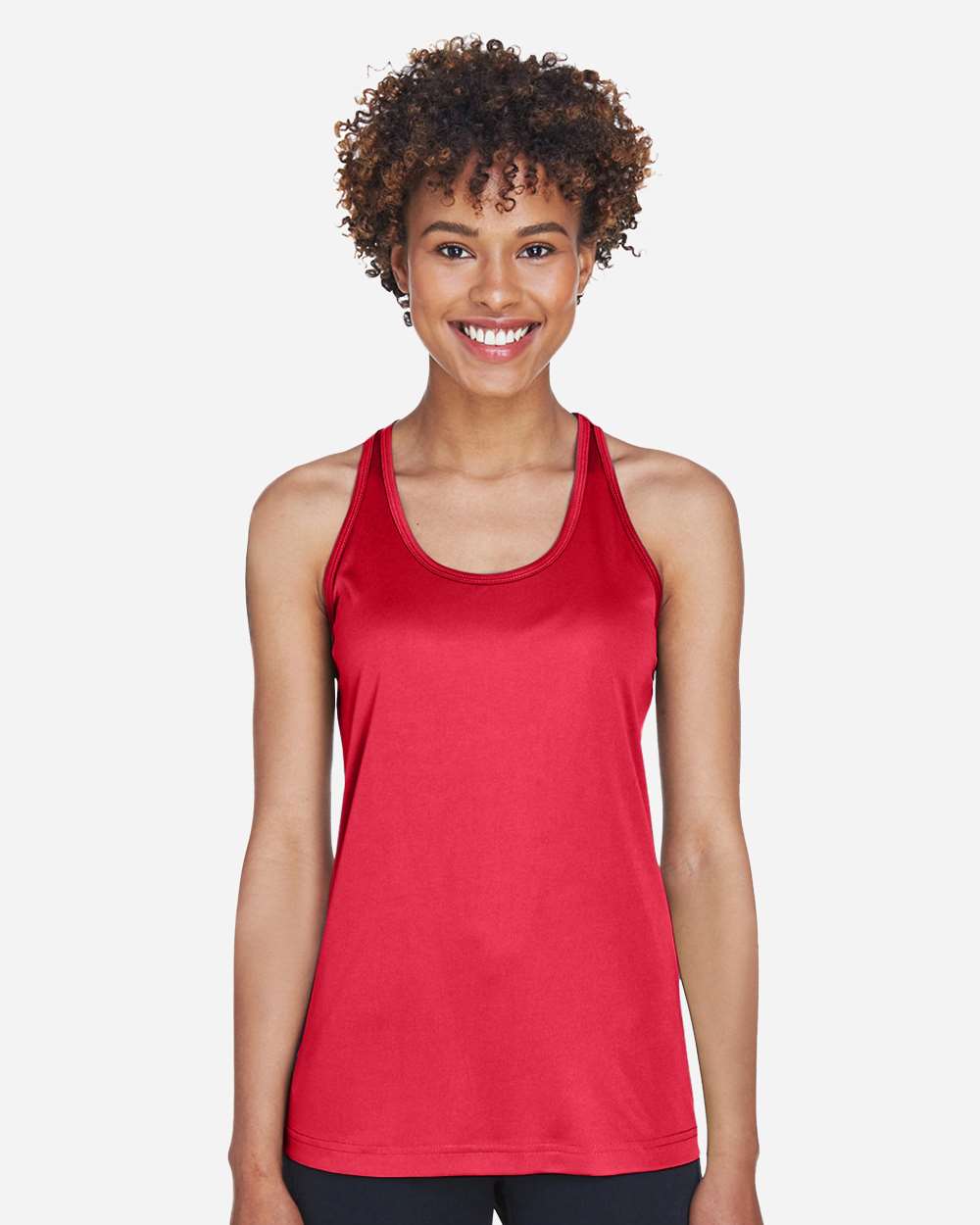Women's Zone Performance Racerback Tank - OnModelFront - B682D9702 - Sport Red