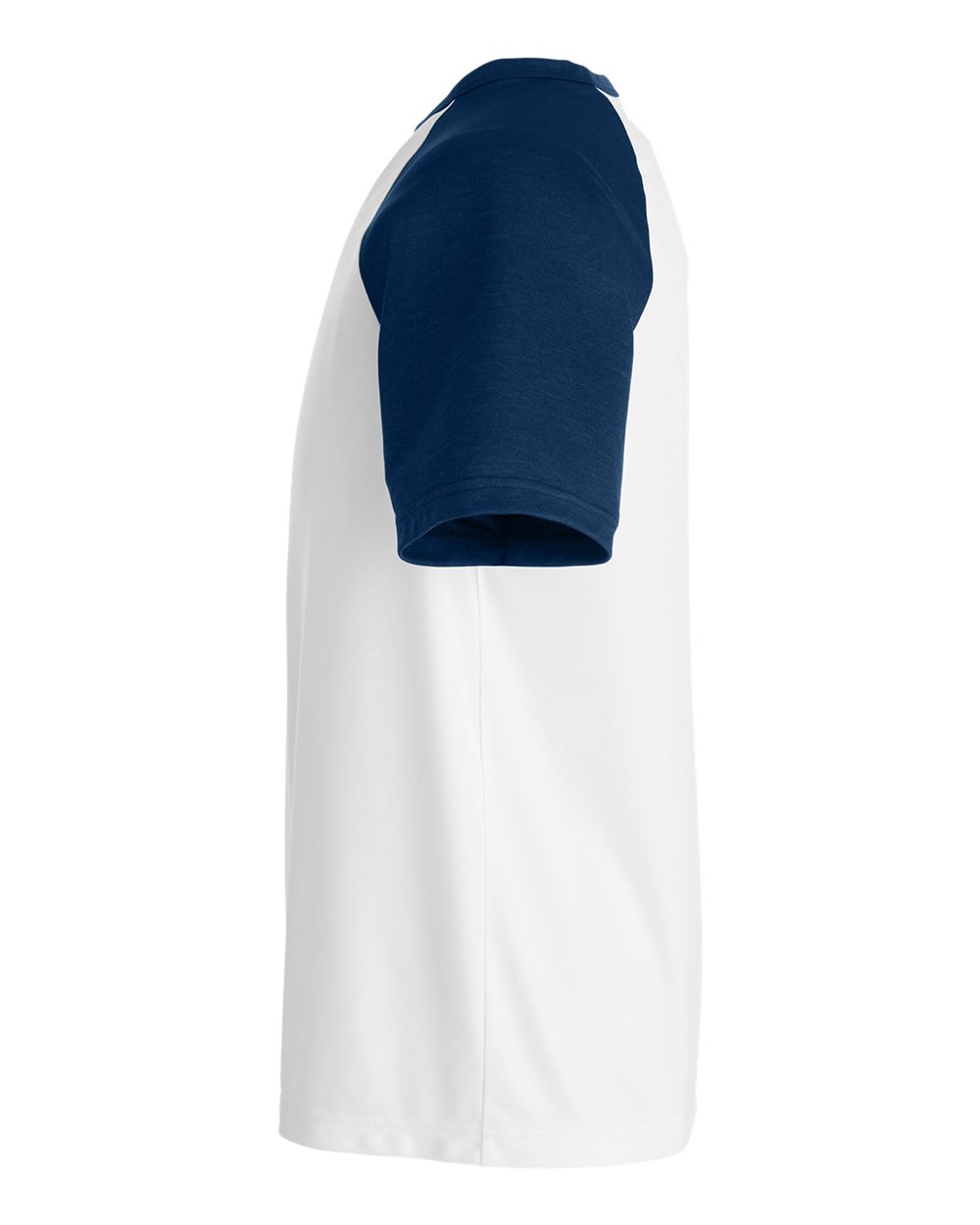 Unisex Zone Colorblock Raglan T-Shirt - DirectSide - B725D9112 - White/ Sport Dark Navy Heather