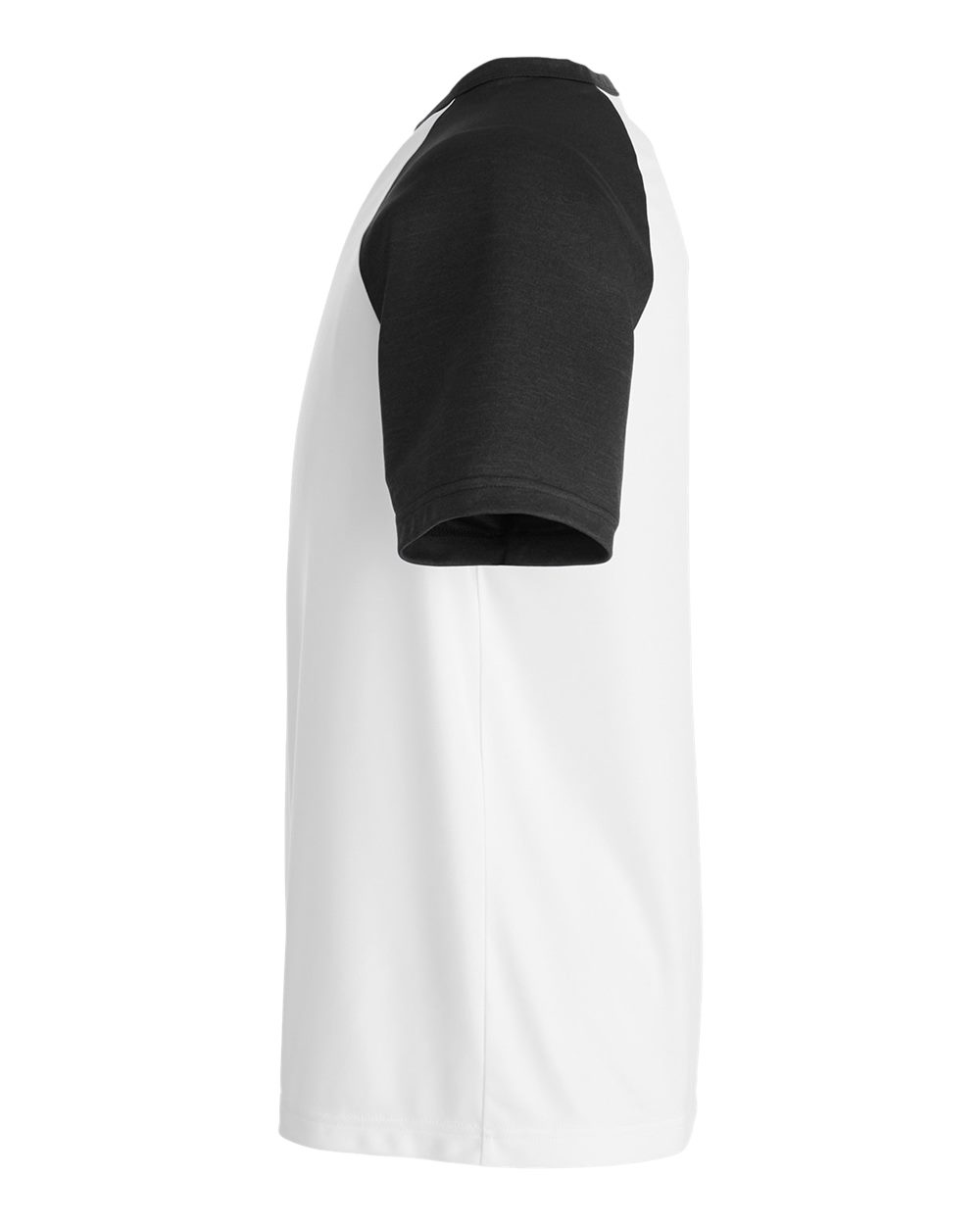 Unisex Zone Colorblock Raglan T-Shirt - DirectSide - B725D9502 - White/ Black Heather