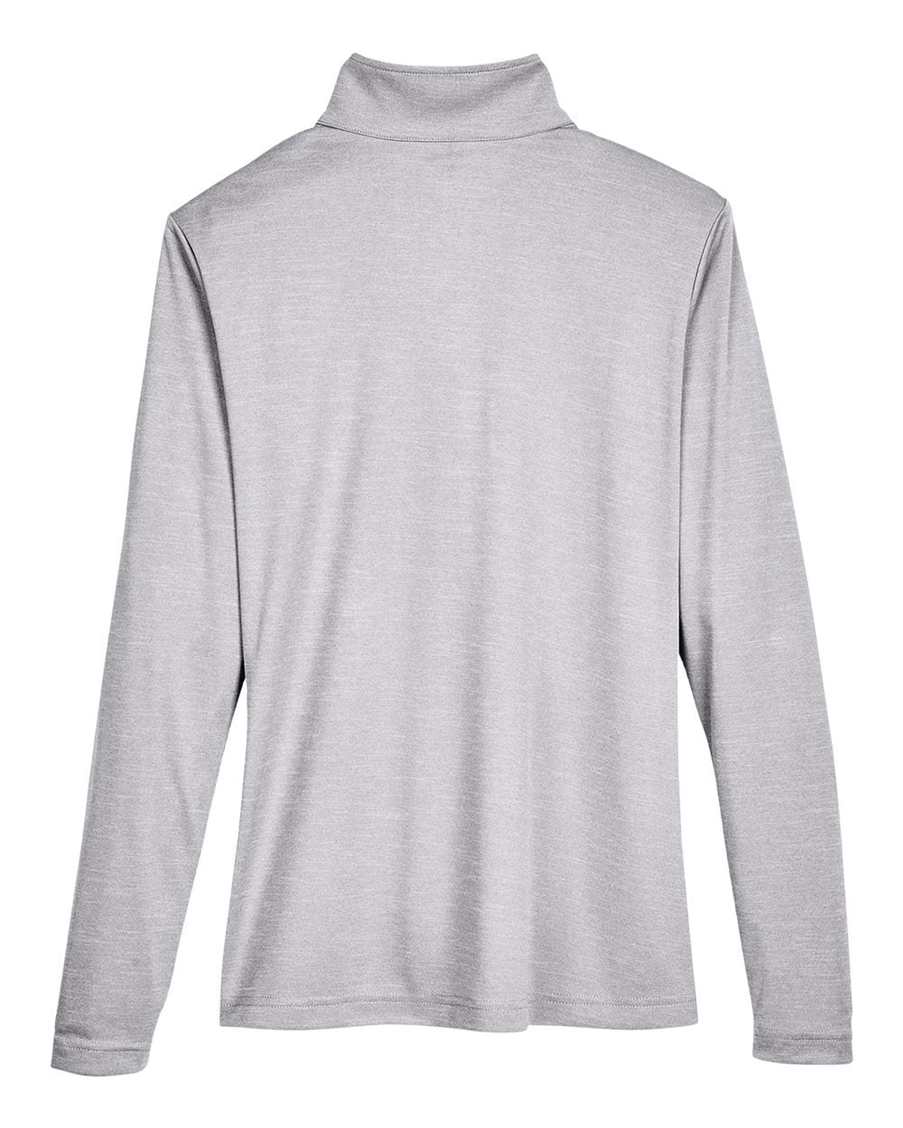 Women's Zone Sonic Heather Performance Quarter-Zip Pullover - Back - B702D9102 - Athletic Heather