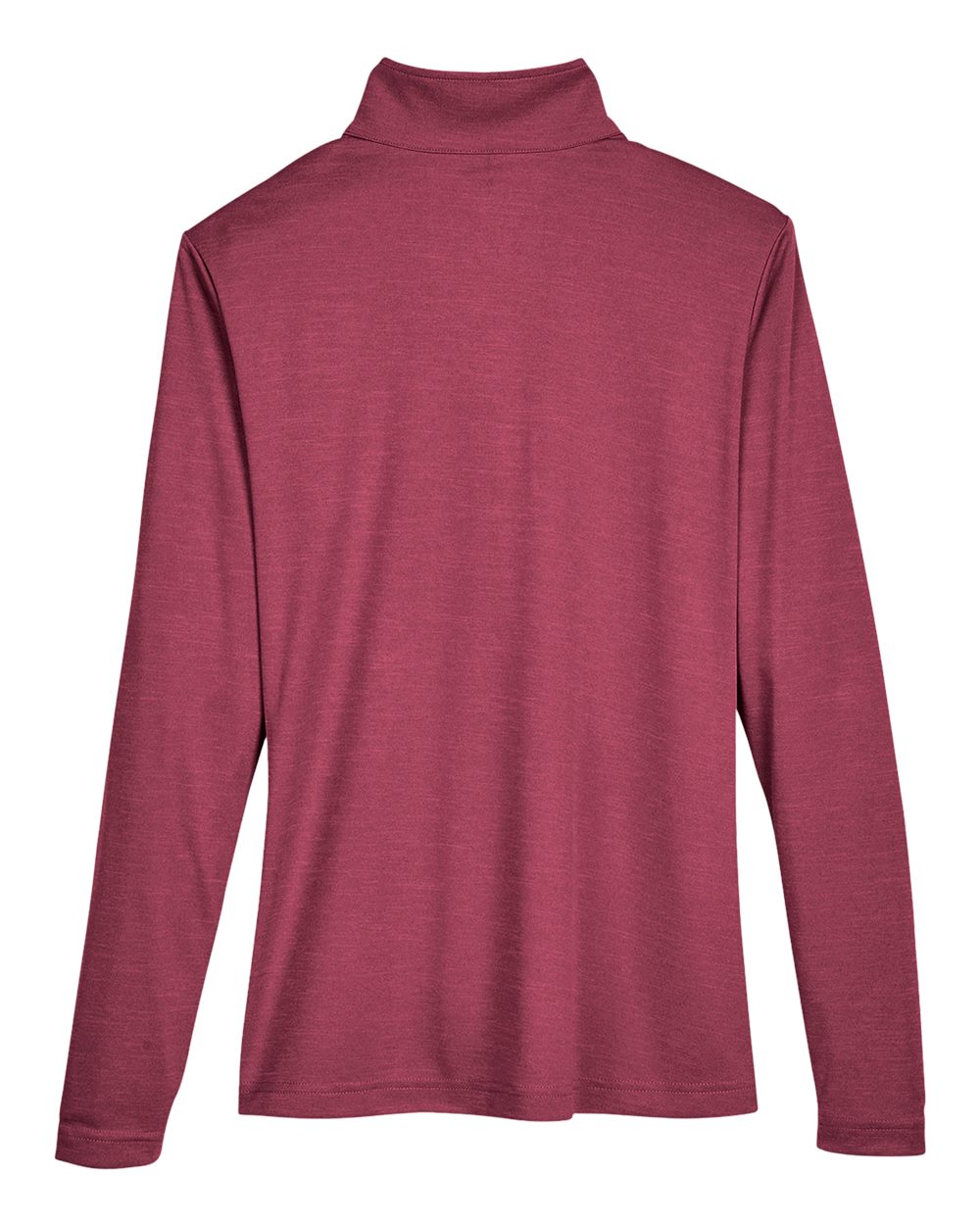 Women's Zone Sonic Heather Performance Quarter-Zip Pullover - Back - B702D9532 - Sport Maroon Heather