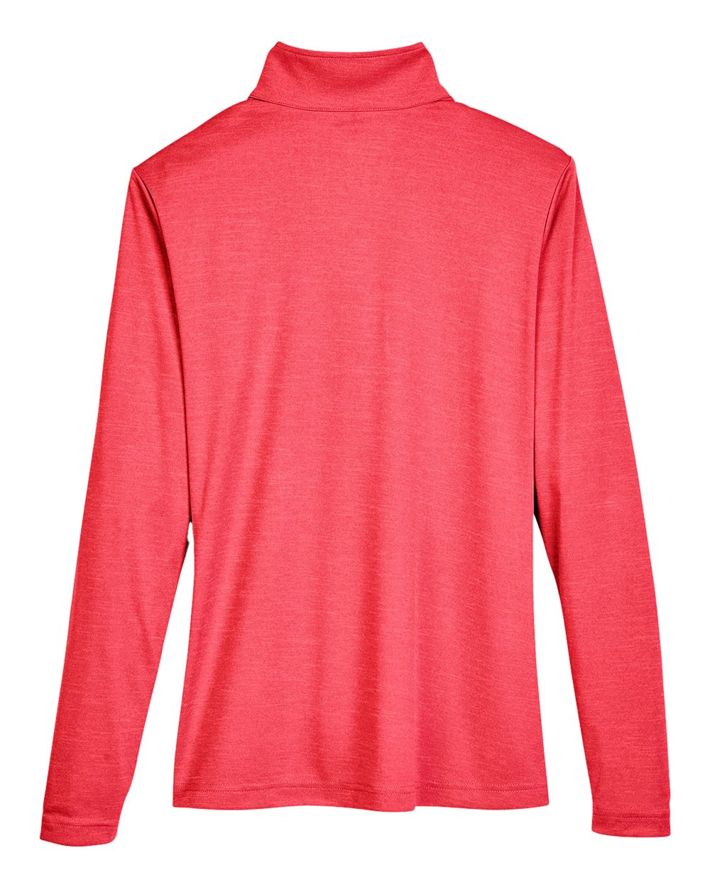 Women's Zone Sonic Heather Performance Quarter-Zip Pullover - Back - B702D9702 - Sport Red Heather