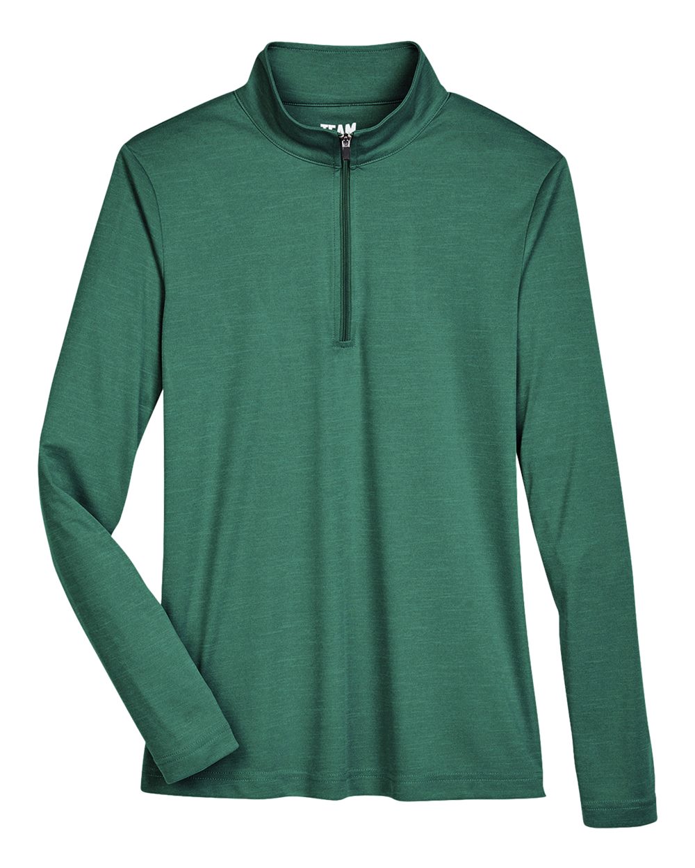 Women's Zone Sonic Heather Performance Quarter-Zip Pullover - Front - B702D9542 - Sport Forest Heather