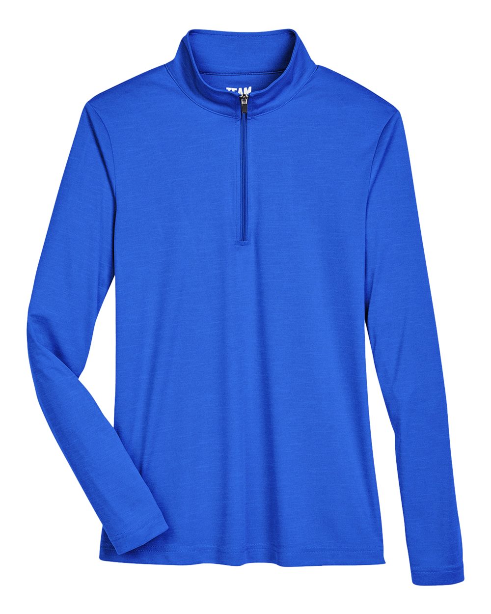 Women's Zone Sonic Heather Performance Quarter-Zip Pullover - Front - B702D9752 - Sport Royal Heather