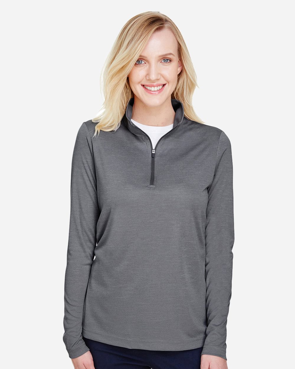 Women's Zone Sonic Heather Performance Quarter-Zip Pullover - styleImage