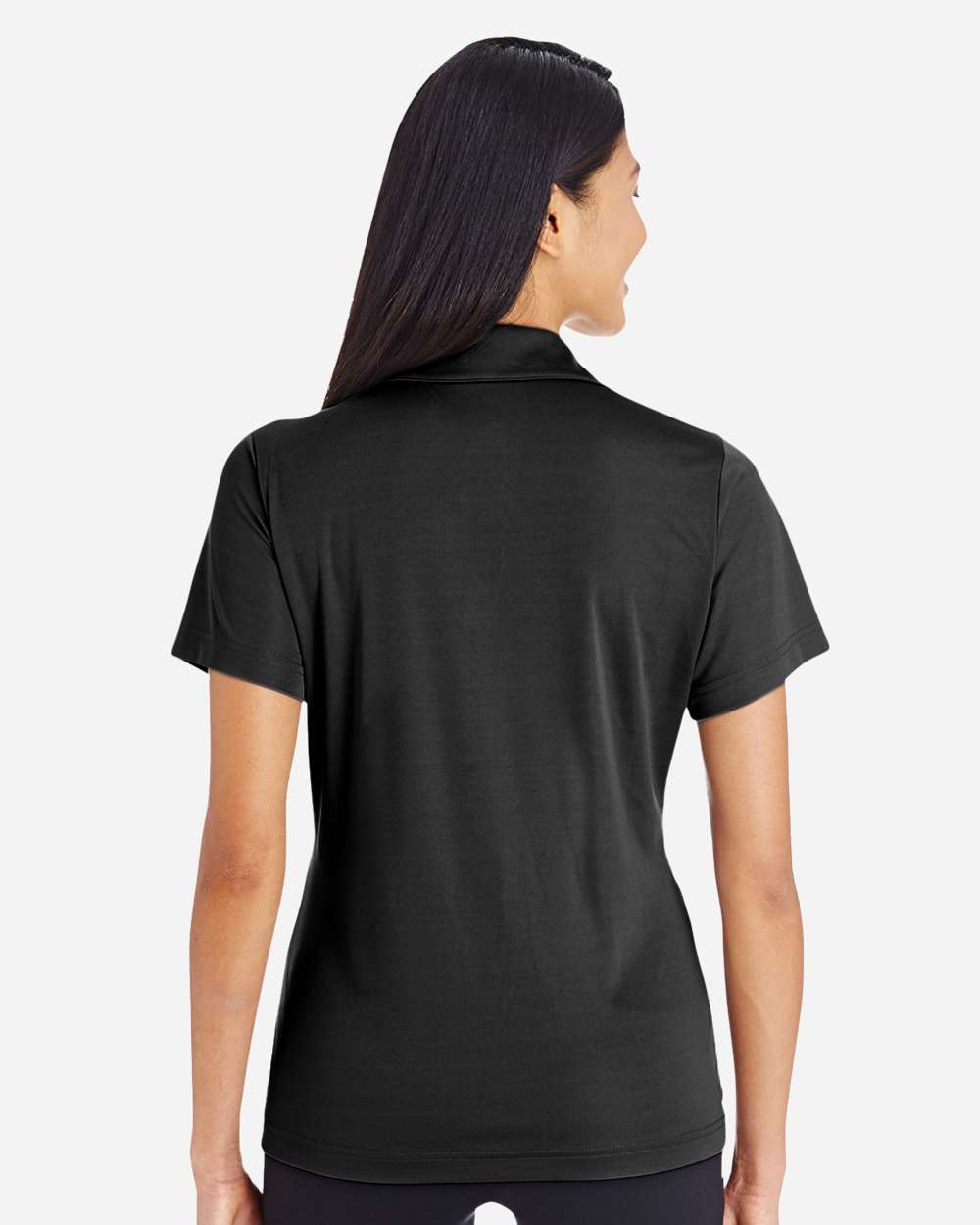 Women's Zone Performance Polo - OnModelBack - B723D9502 - Black