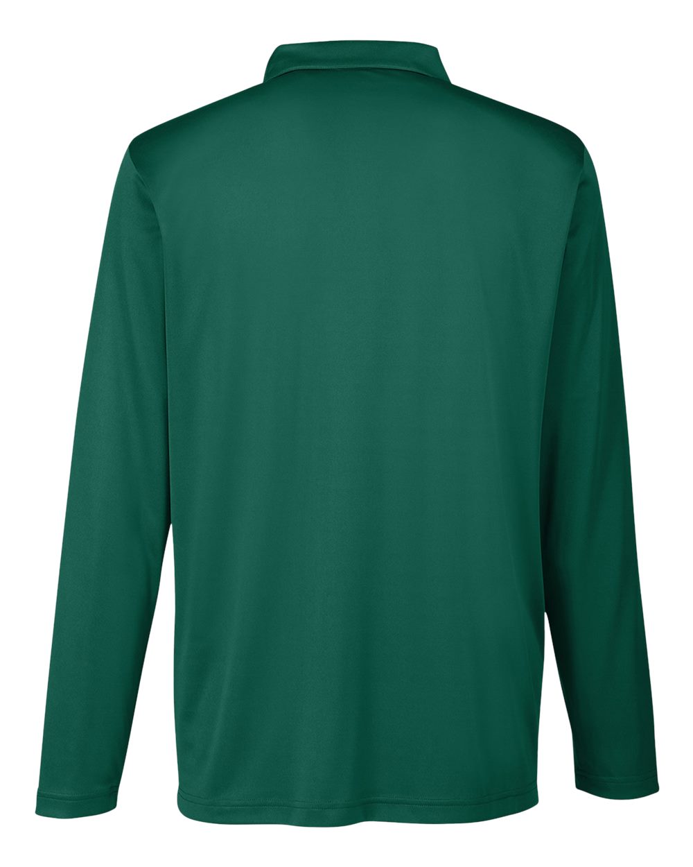 Men's Zone Performance Long Sleeve Polo - Back - B720D9072 - Sport Forest