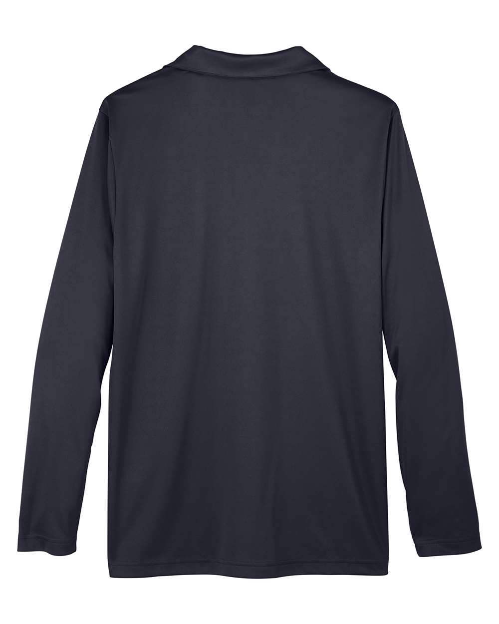 Men's Zone Performance Long Sleeve Polo - Back - B720D9502 - Black