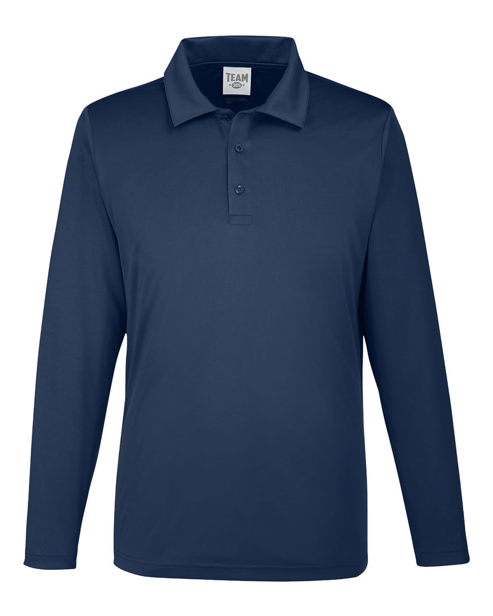 Men's Zone Performance Long Sleeve Polo - Front - B720D9652 - Sport Dark Navy
