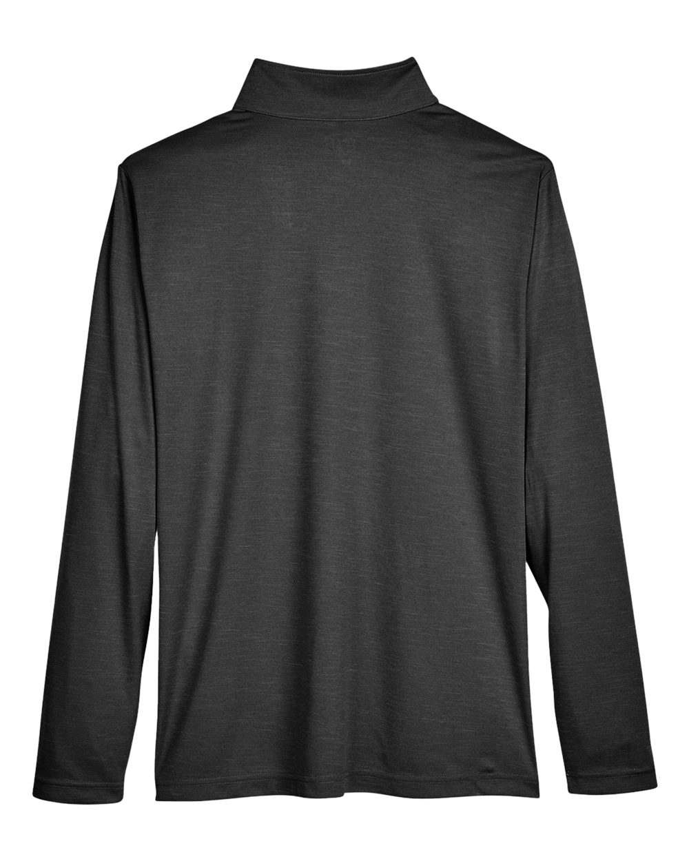 Men's Zone Sonic Heather Performance Quarter-Zip Pullover - Back - B701D9502 - Black Heather