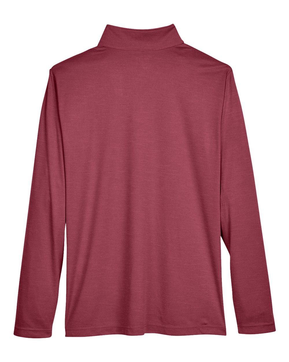 Men's Zone Sonic Heather Performance Quarter-Zip Pullover - Back - B701D9532 - Sport Maroon Heather