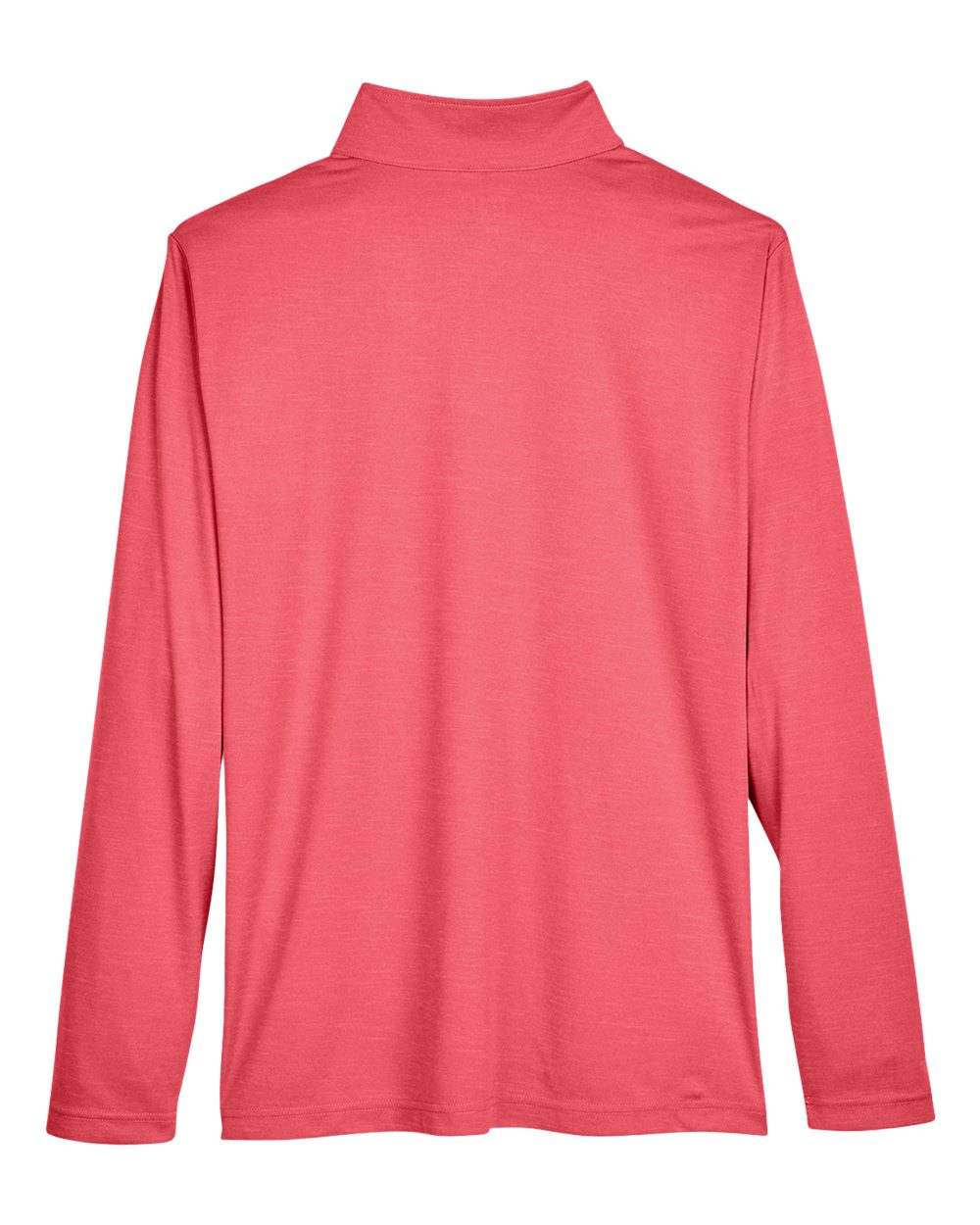 Men's Zone Sonic Heather Performance Quarter-Zip Pullover - Back - B701D9702 - Sport Red Heather
