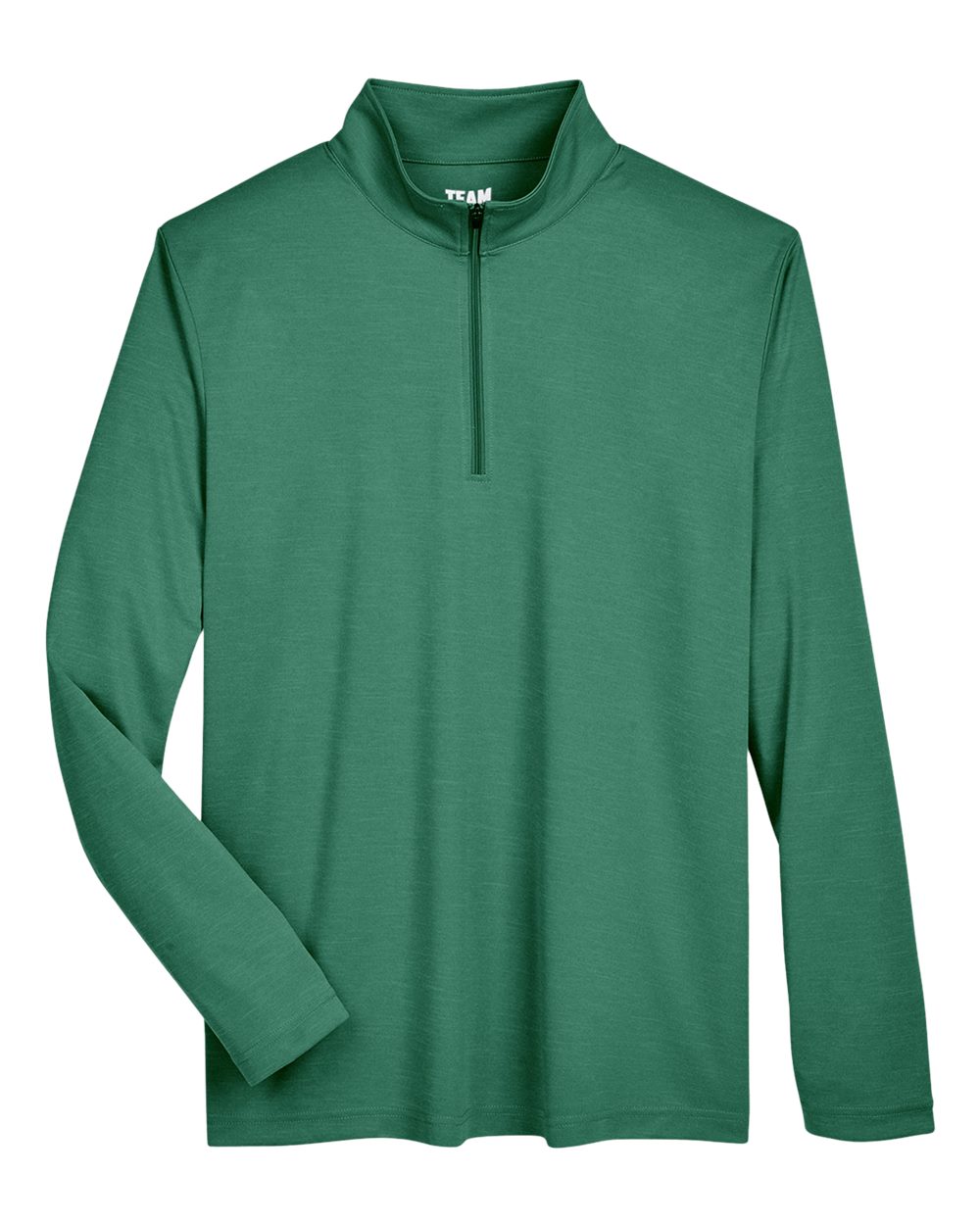 Men's Zone Sonic Heather Performance Quarter-Zip Pullover - Front - B701D9542 - Sport Forest Heather