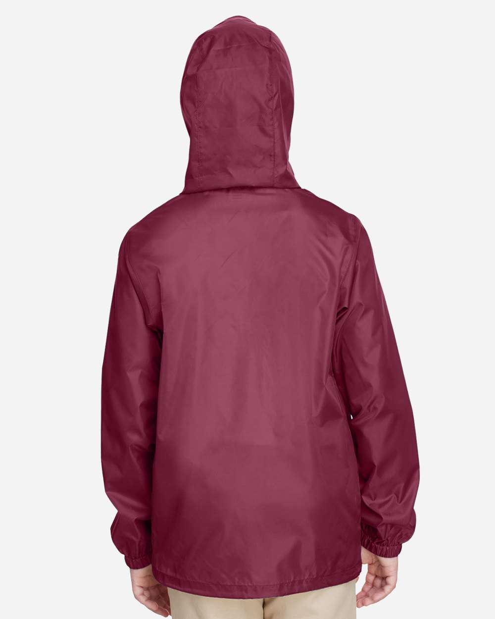 Youth Zone Protect Lightweight Jacket - OnModelBack - B730D9533 - Sport Maroon