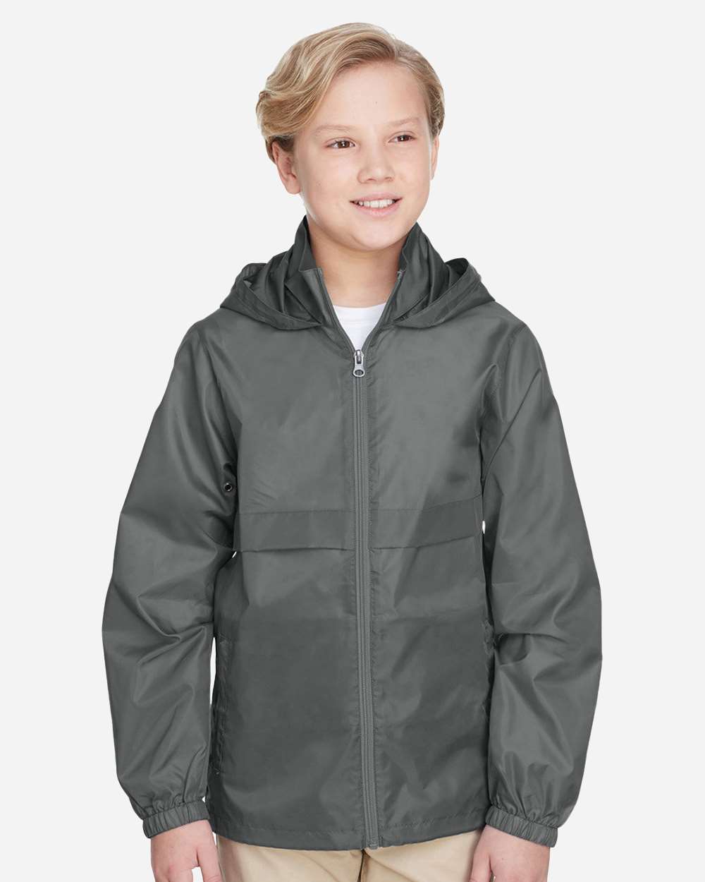 Youth Zone Protect Lightweight Jacket - OnModelFront - B730D9133 - Sport Graphite