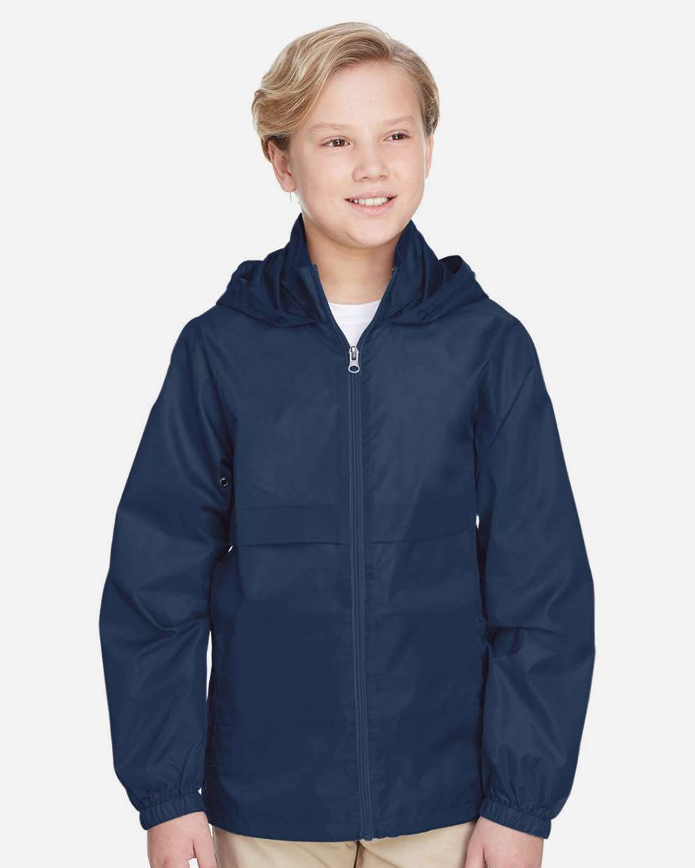 Youth Zone Protect Lightweight Jacket - OnModelFront - B730D9653 - Sport Dark Navy