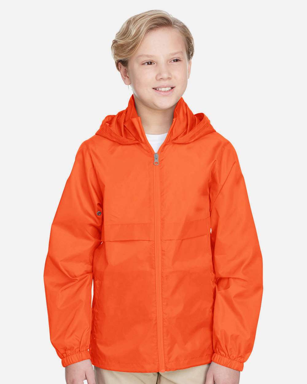 Youth Zone Protect Lightweight Jacket - OnModelFront - B730D9663 - Sport Orange