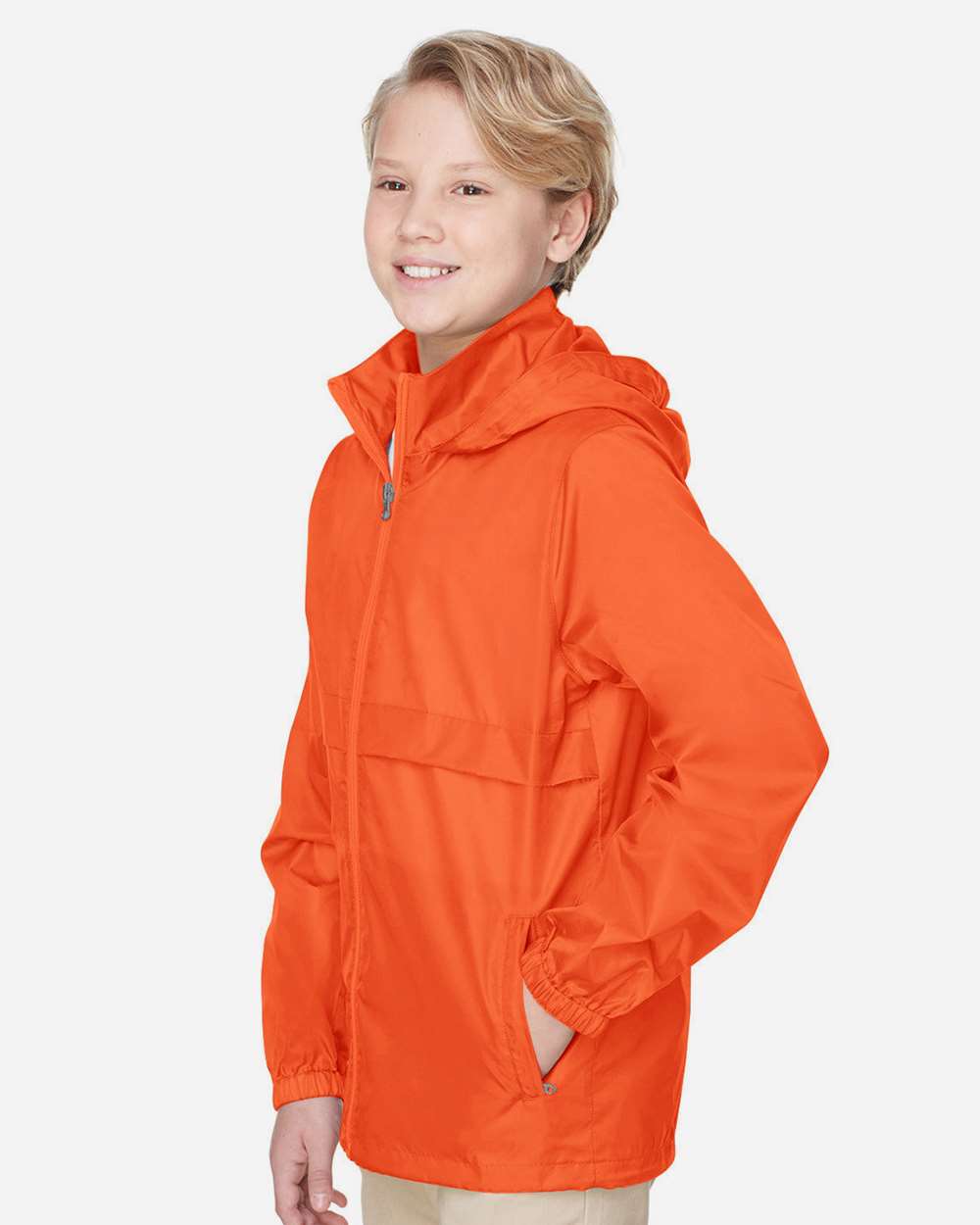 Youth Zone Protect Lightweight Jacket - OnModelSide - B730D9663 - Sport Orange