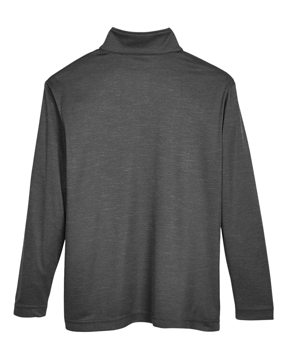 Youth Zone Sonic Heather Performance Quarter-Zip Pullolver - Back - B703D9503 - Black Heather