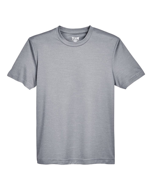 Youth Sonic Heather Performance T-Shirt - Front - B674D9103 - Athletic Heather