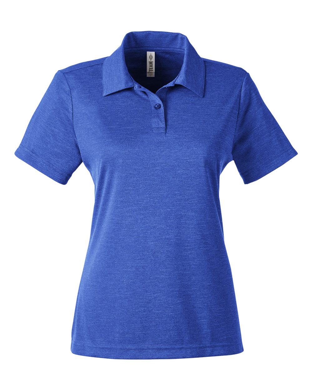 Women's Zone Sonic Heather Performance Polo - Front - B718D9752 - Sport Royal Heather
