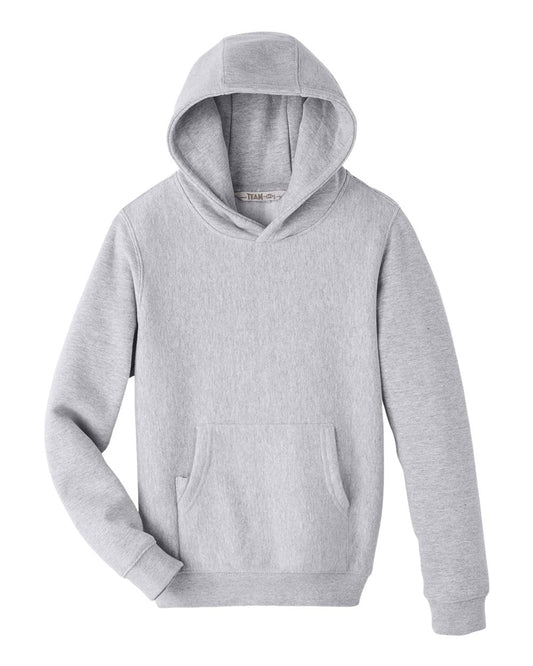 Youth Zone HydroSport™ Heavyweight Hooded Sweatshirt - Front - B761D9103 - Athletic Heather