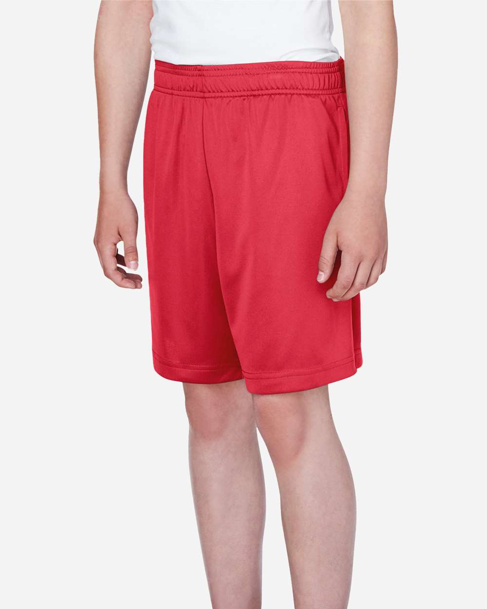 Youth Zone Performance Shorts - OnModelSide - B679D9703 - Sport Red