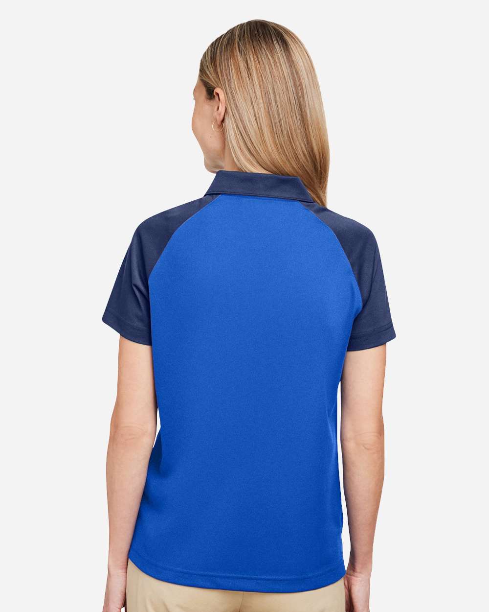 Women's Command Snag-Protection Colorblock Polo - OnModelBack - B692D9752 - Sport Royal/ Sport Dark Navy