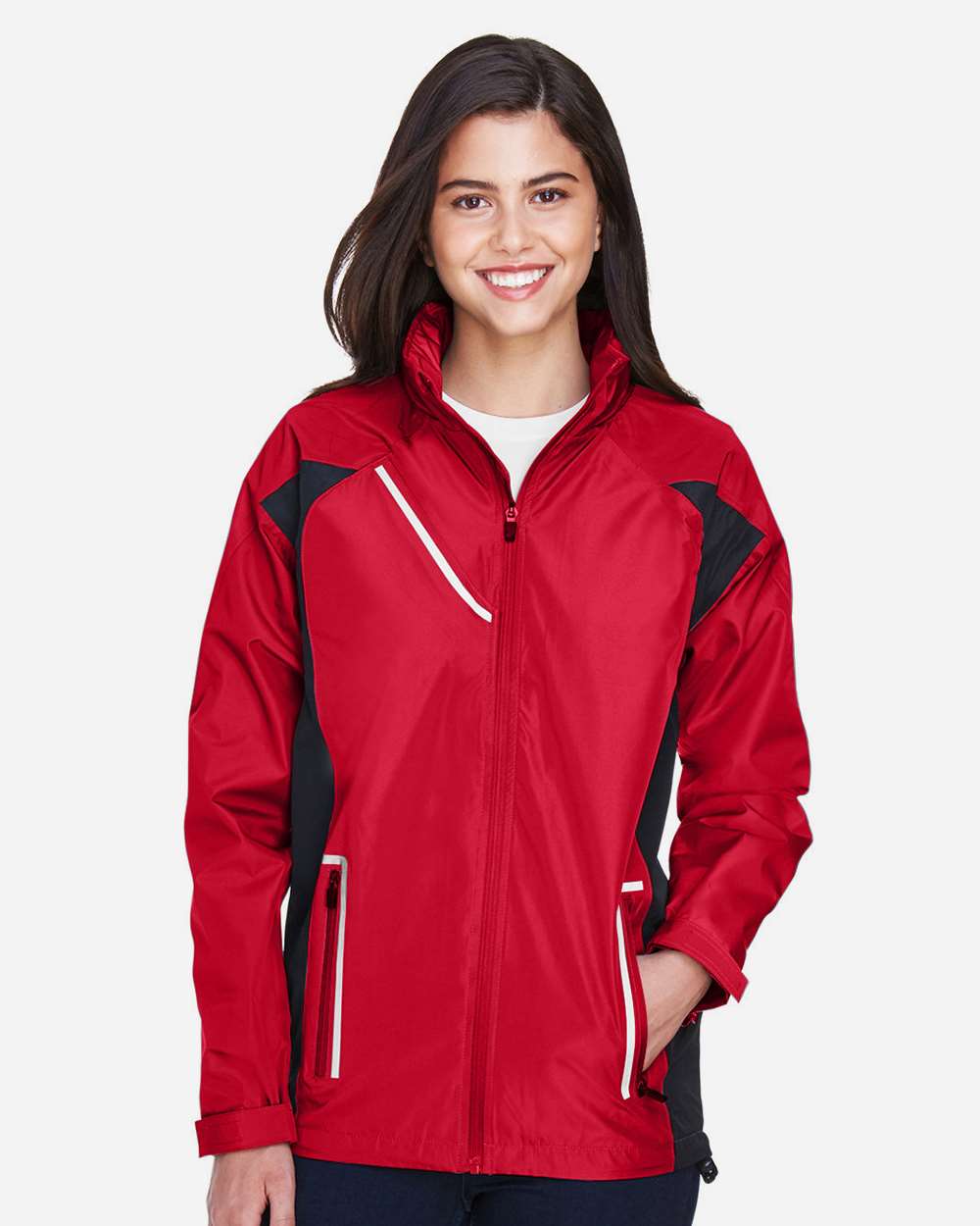 Women's Dominator Waterproof Jacket - OnModelFront - B747D9702 - Sport Red