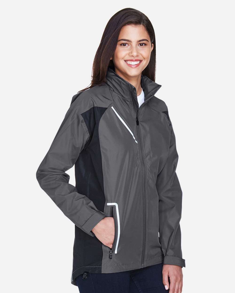 Women's Dominator Waterproof Jacket - OnModelSide - B747D9135 - Sport Graphite
