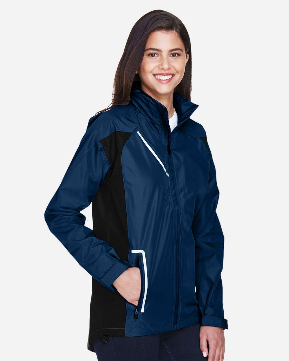 Women's Dominator Waterproof Jacket - OnModelSide - B747D9652 - Sport Dark Navy