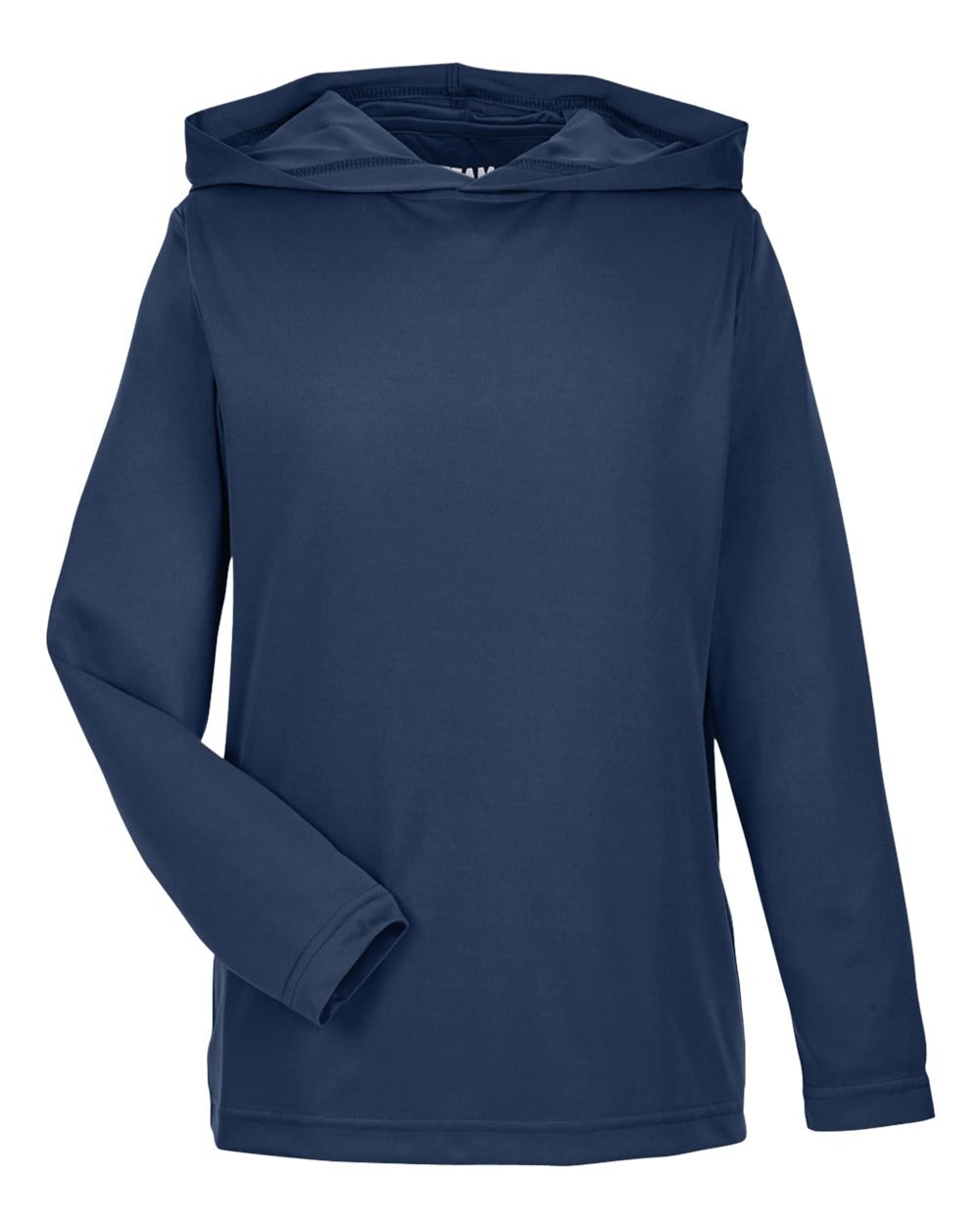 Youth Zone Performance Hooded T-Shirt - Front - B713D9653 - Sport Dark Navy