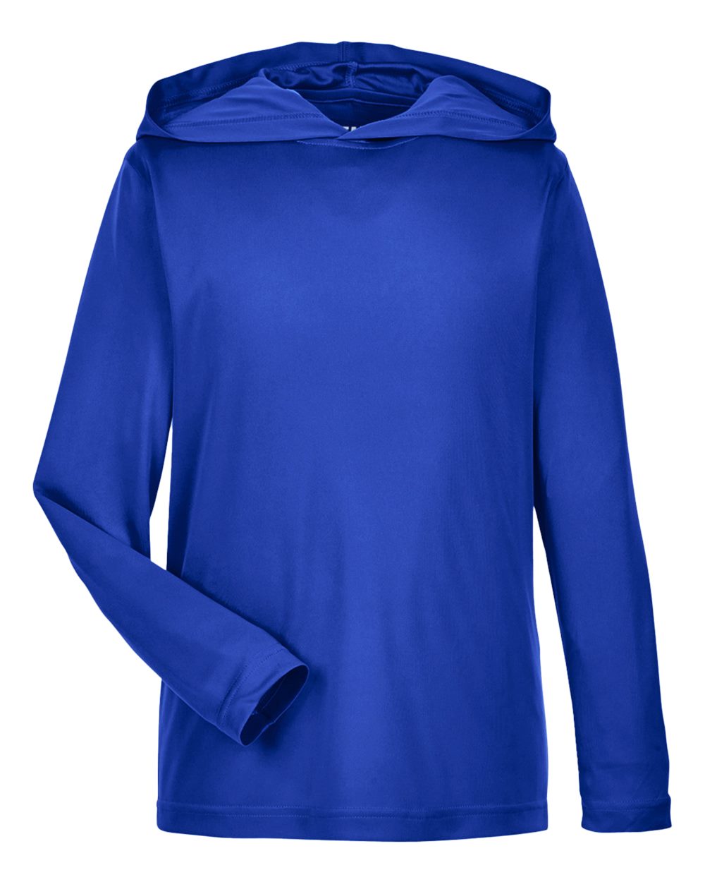Youth Zone Performance Hooded T-Shirt - Front - B713D9753 - Sport Royal