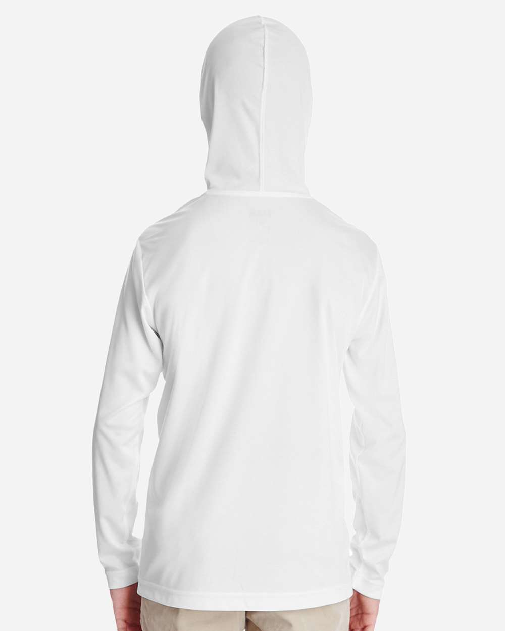 Youth Zone Performance Hooded T-Shirt - OnModelBack - B713D9003 - White