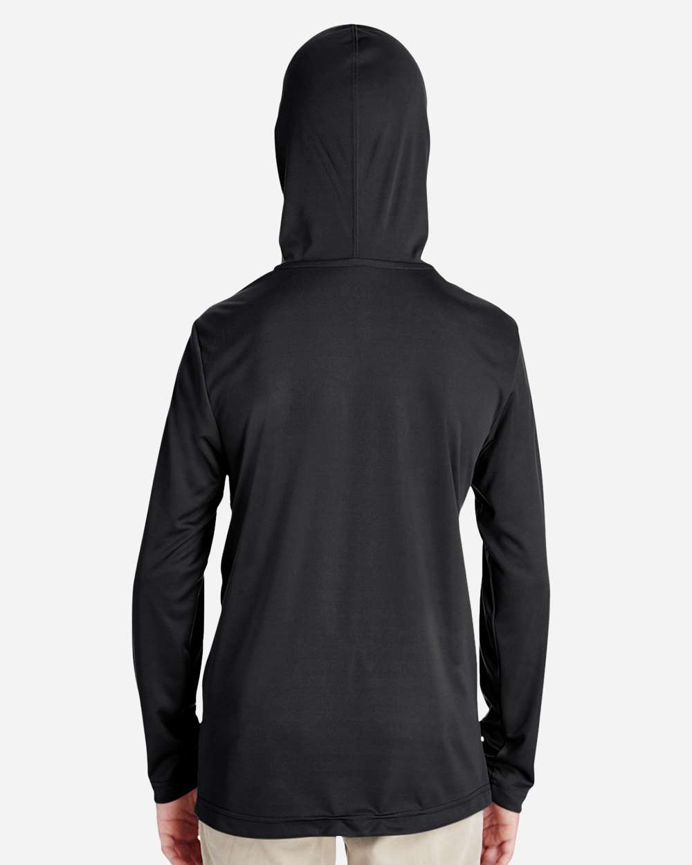 Youth Zone Performance Hooded T-Shirt - OnModelBack - B713D9503 - Black