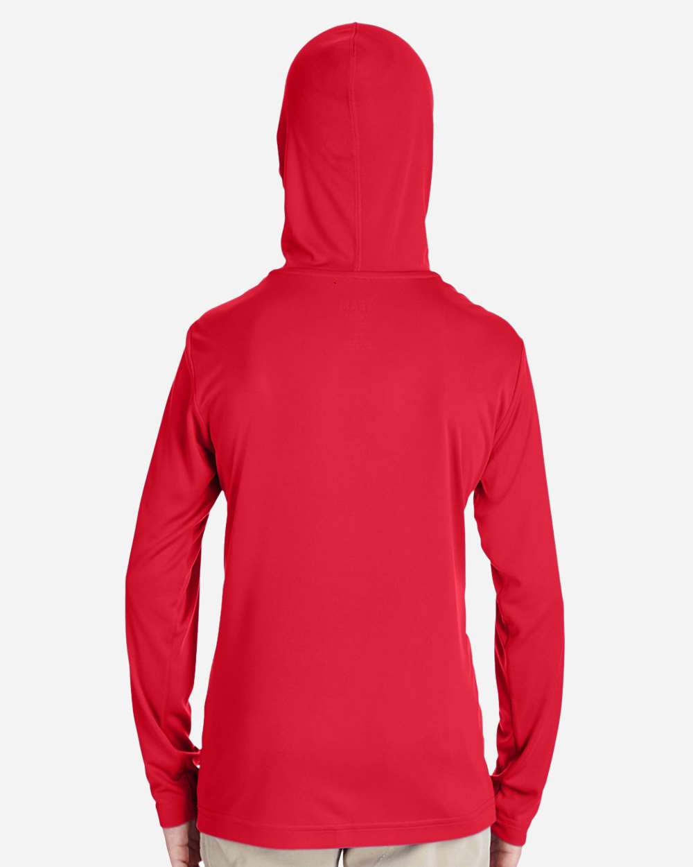 Youth Zone Performance Hooded T-Shirt - OnModelBack - B713D9703 - Sport Red