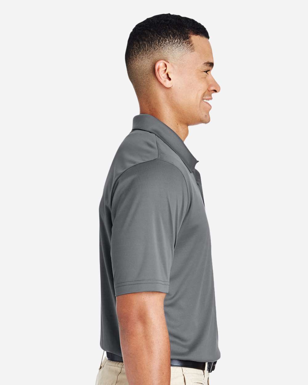 Men's Tall Zone Performance Polo - OnModelSide - B722D9135 - Sport Graphite