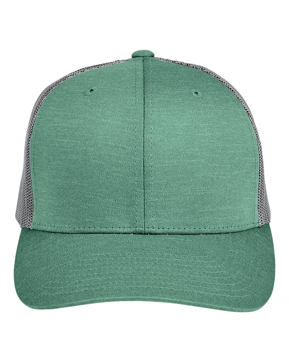 Zone Sonic Heather Trucker Cap - Front - B741D9540 - Sport Forest Heather/ Sport Graphite