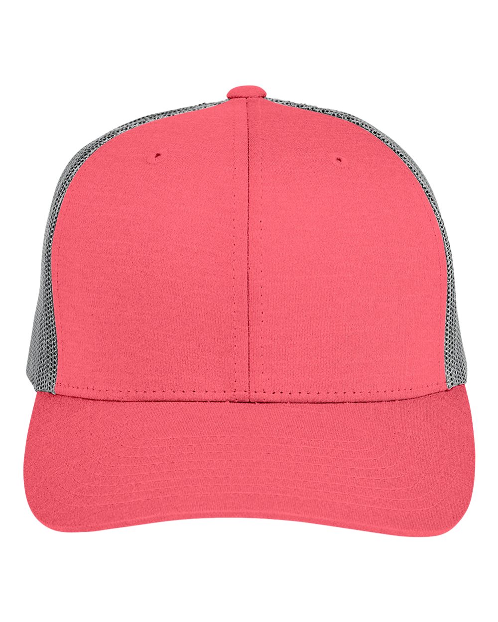 Zone Sonic Heather Trucker Cap - Front - B741D9700 - Sport Red Heather/ Sport Graphite
