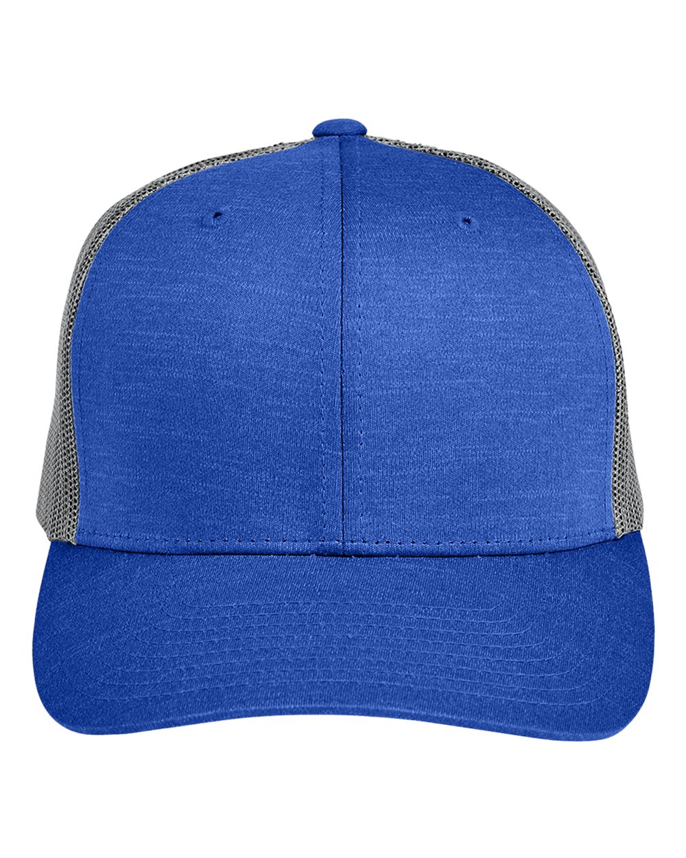 Zone Sonic Heather Trucker Cap - Front - B741D9750 - Sport Royal Heather/ Sport Graphite