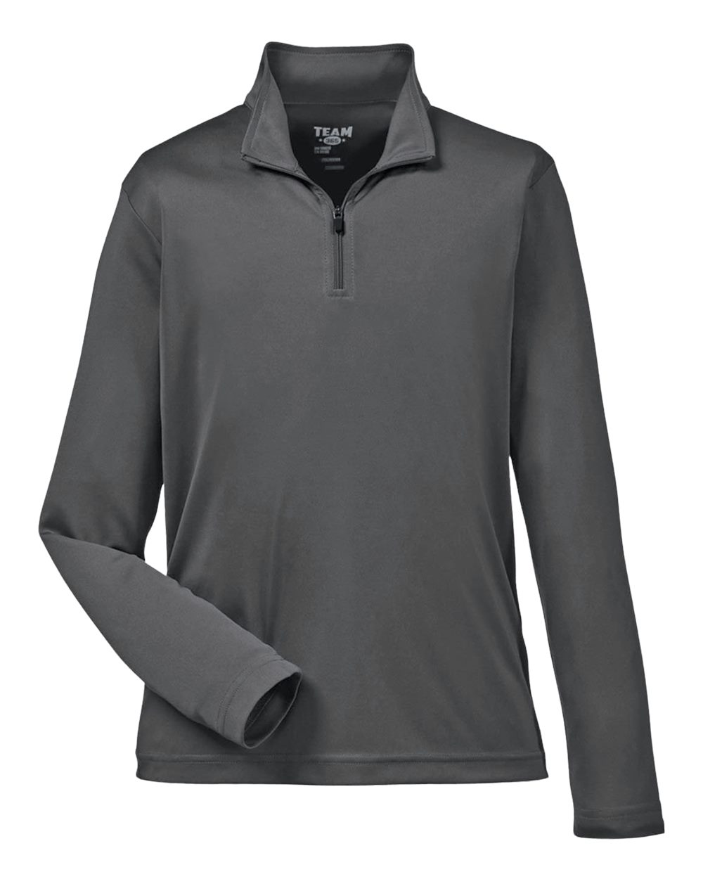 Youth Zone Performance Quarter-Zip Pullover - Front - B705D9133 - Sport Graphite