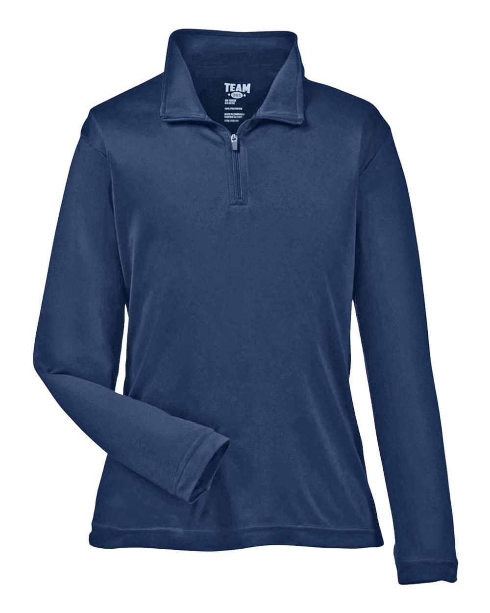 Youth Zone Performance Quarter-Zip Pullover - Front - B705D9653 - Sport Dark Navy