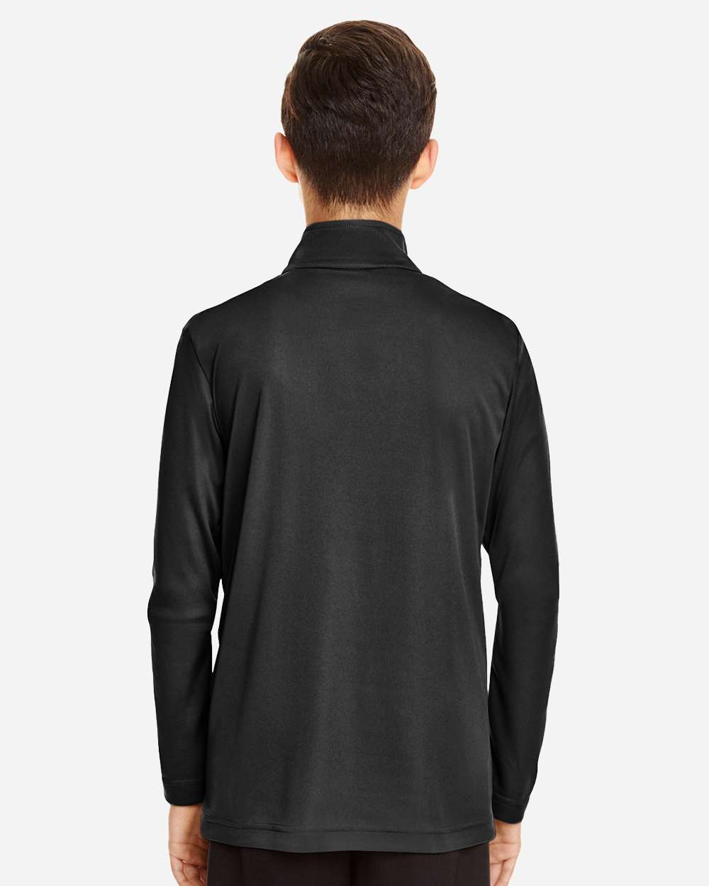 Youth Zone Performance Quarter-Zip Pullover - OnModelBack - B705D9503 - Black