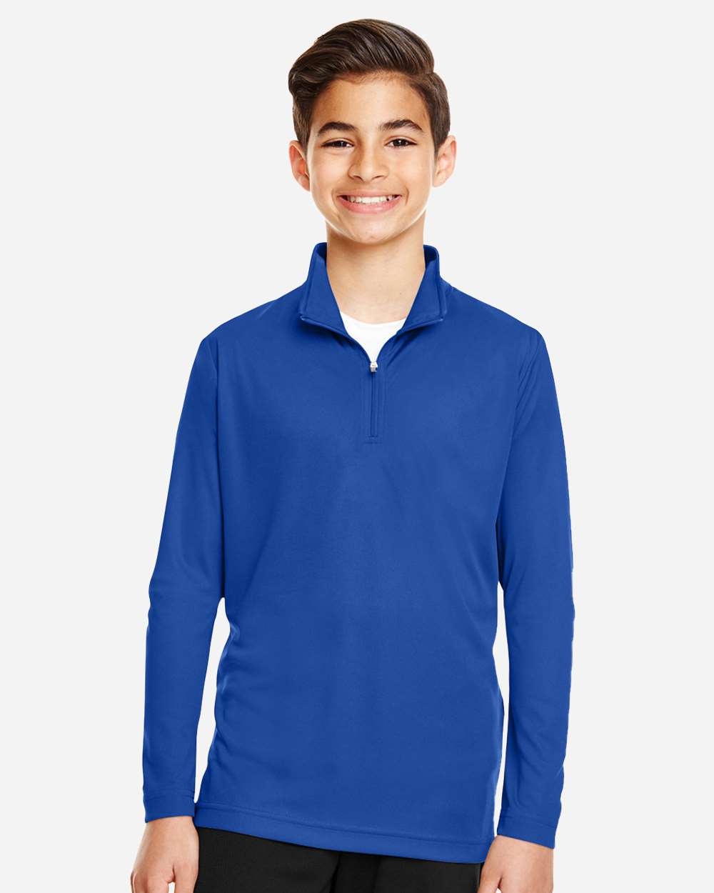 Youth Zone Performance Quarter-Zip Pullover - OnModelFront - B705D9753 - Sport Royal
