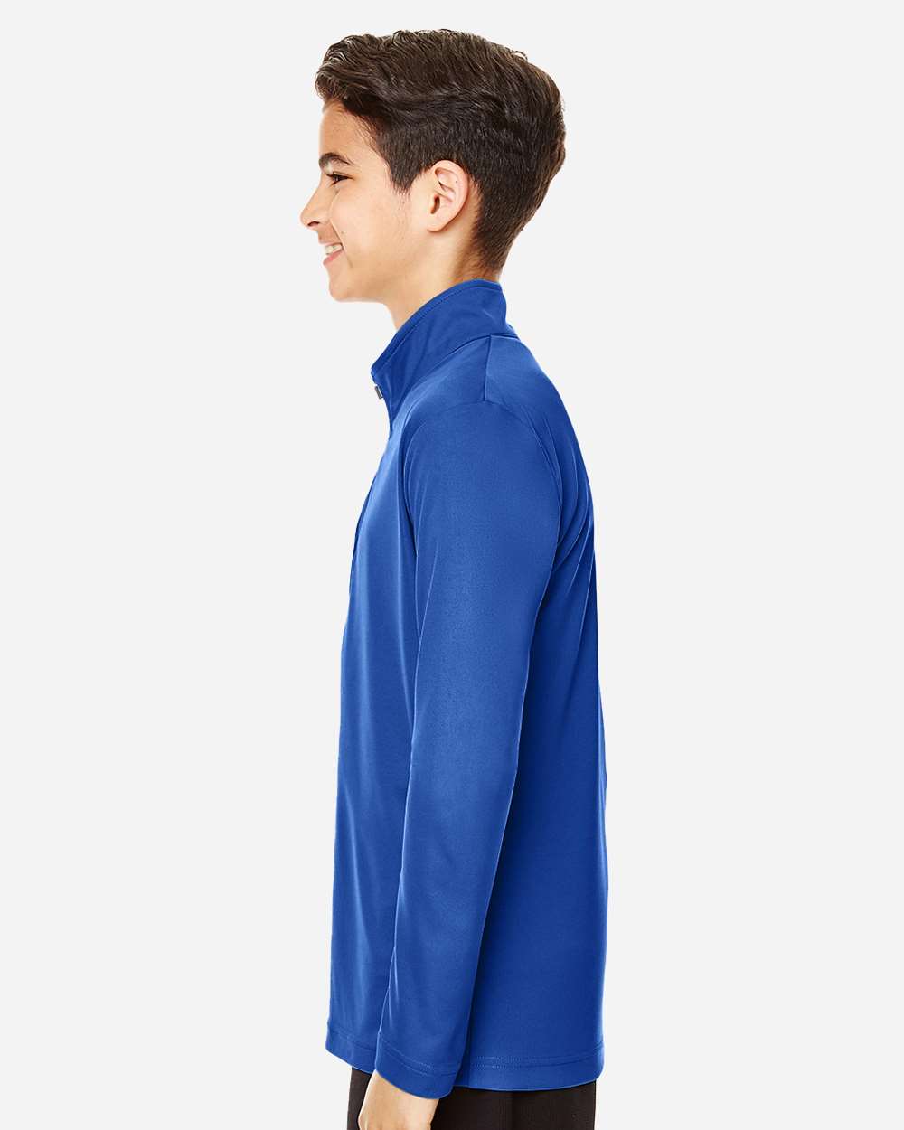 Youth Zone Performance Quarter-Zip Pullover - OnModelSide - B705D9753 - Sport Royal