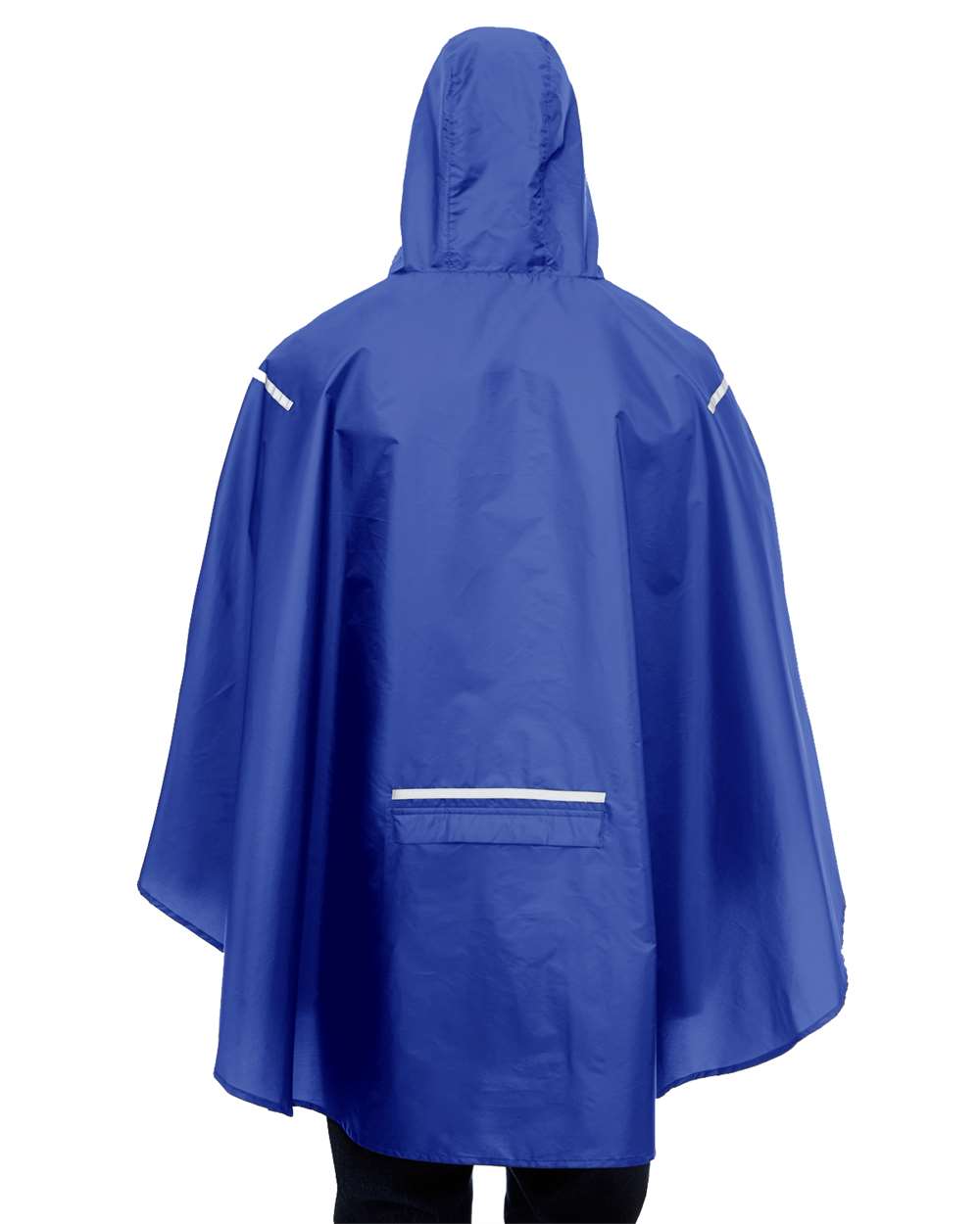 Unisex Zone Protect Packable Poncho - OnModelBack - B727D9750 - Sport Royal