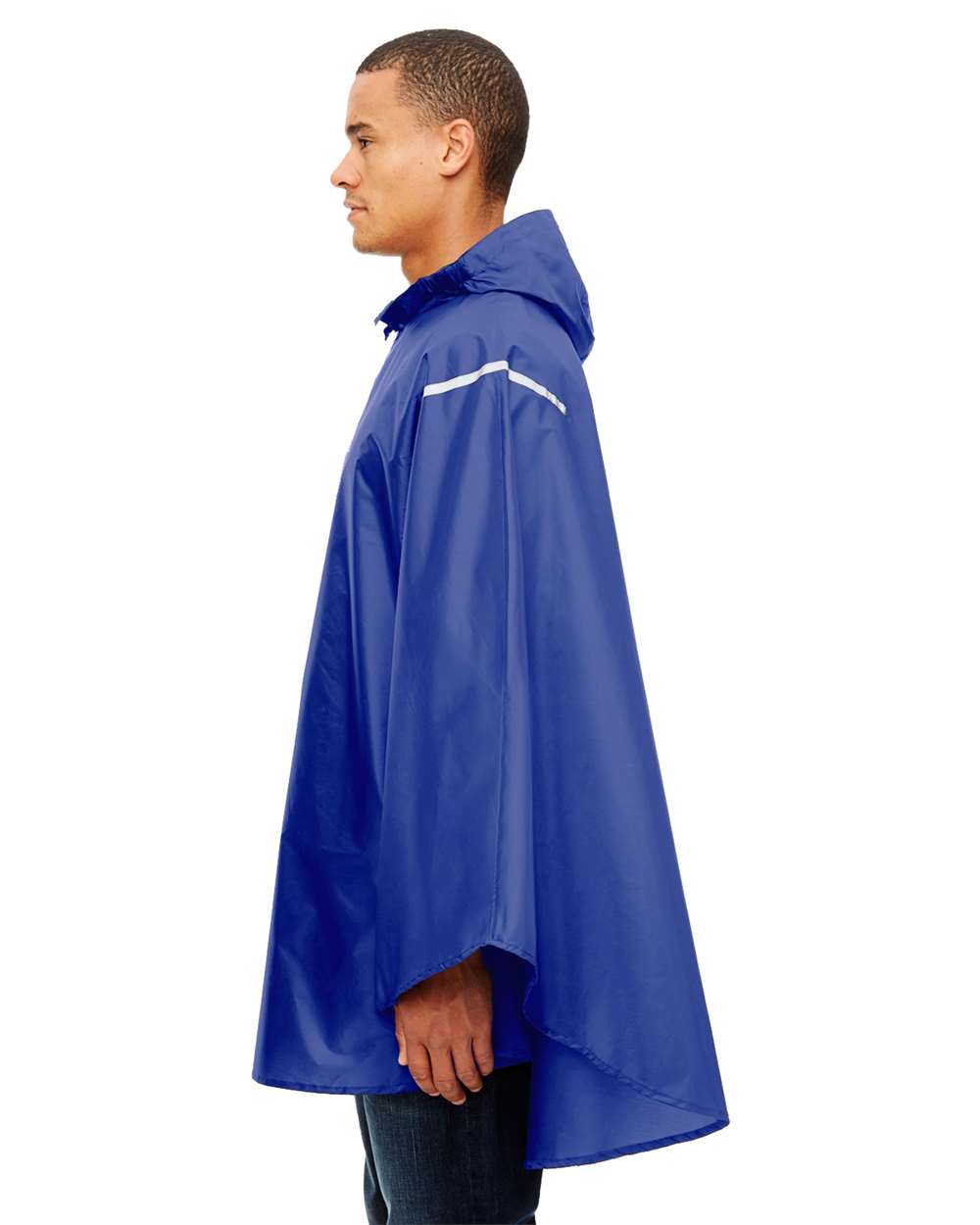Unisex Zone Protect Packable Poncho - OnModelSide - B727D9750 - Sport Royal