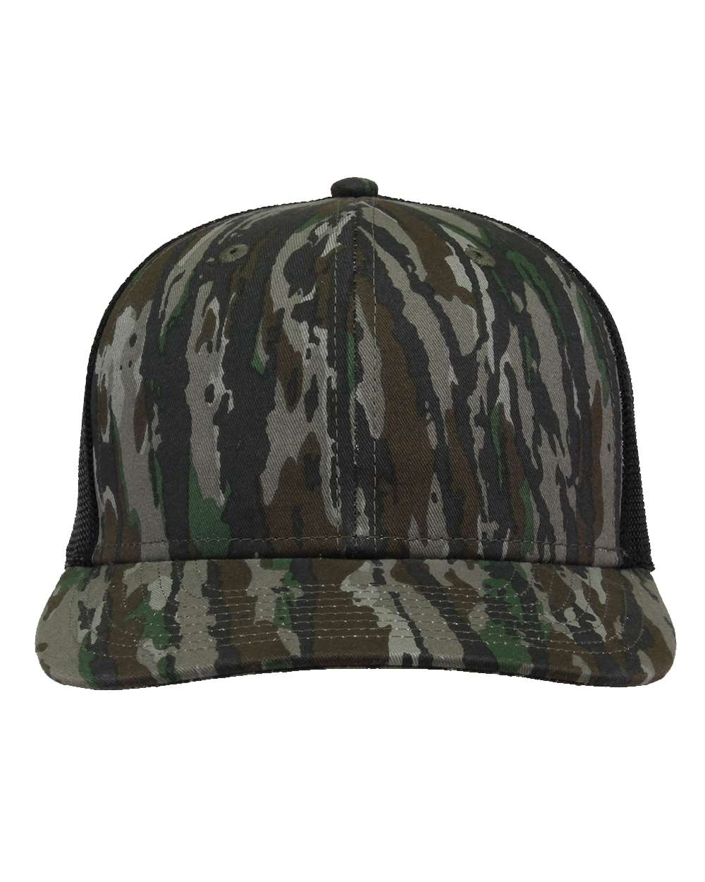 Everyday Camo Trucker Cap - Front - B94395110 - Realtree Original/ Black