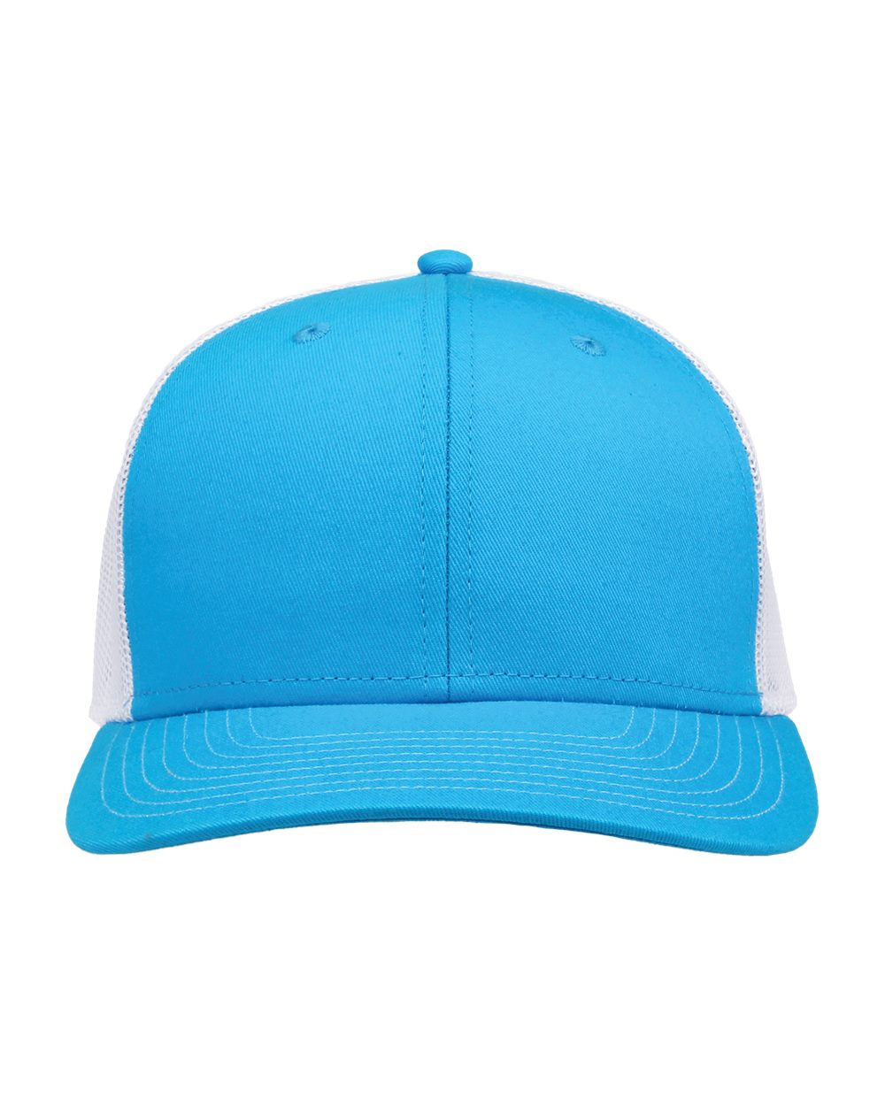 Everyday Trucker Cap - Front - B94495010 - Aqua Blue/ White
